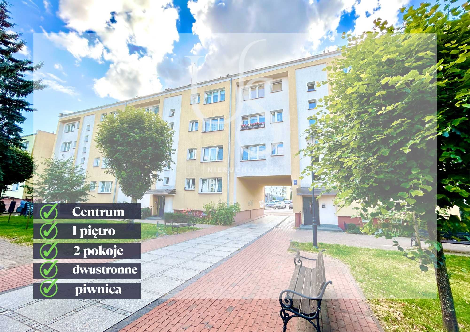 Mieszkanie z POTENCJAŁEM - Centrum - 1 piętro - 2 pokoje