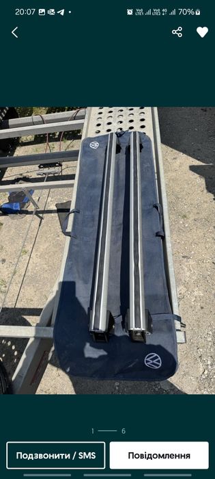 Поперечні, рейлінги volkswagen пассат б3, б4, туран.