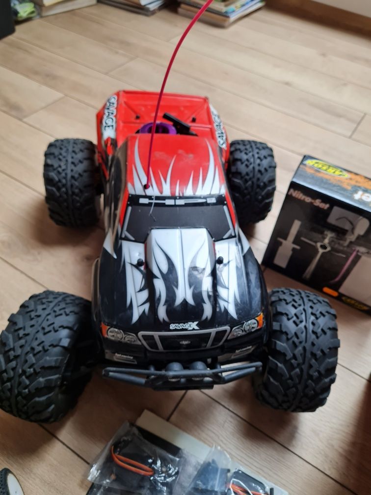 HPI Savage X 4.1 + Acme NB16 + Silnik SH .28(nowy) + dodatki