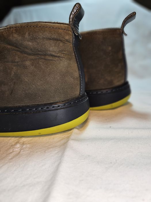 Sapatos / Botins Camper  Castanhos/Verdes Musgo - Tamanho 4