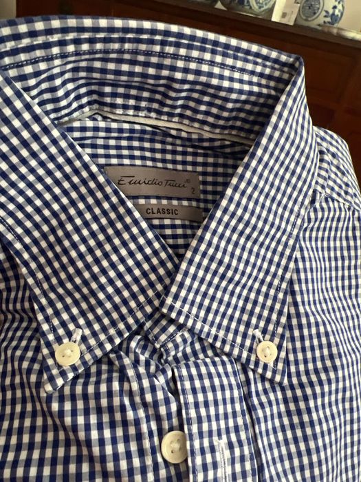 Emídio Tucci camisa algodão impecável