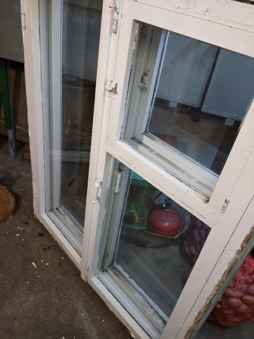 Віконні блоки з коробом зі склом дерево вікна двійні