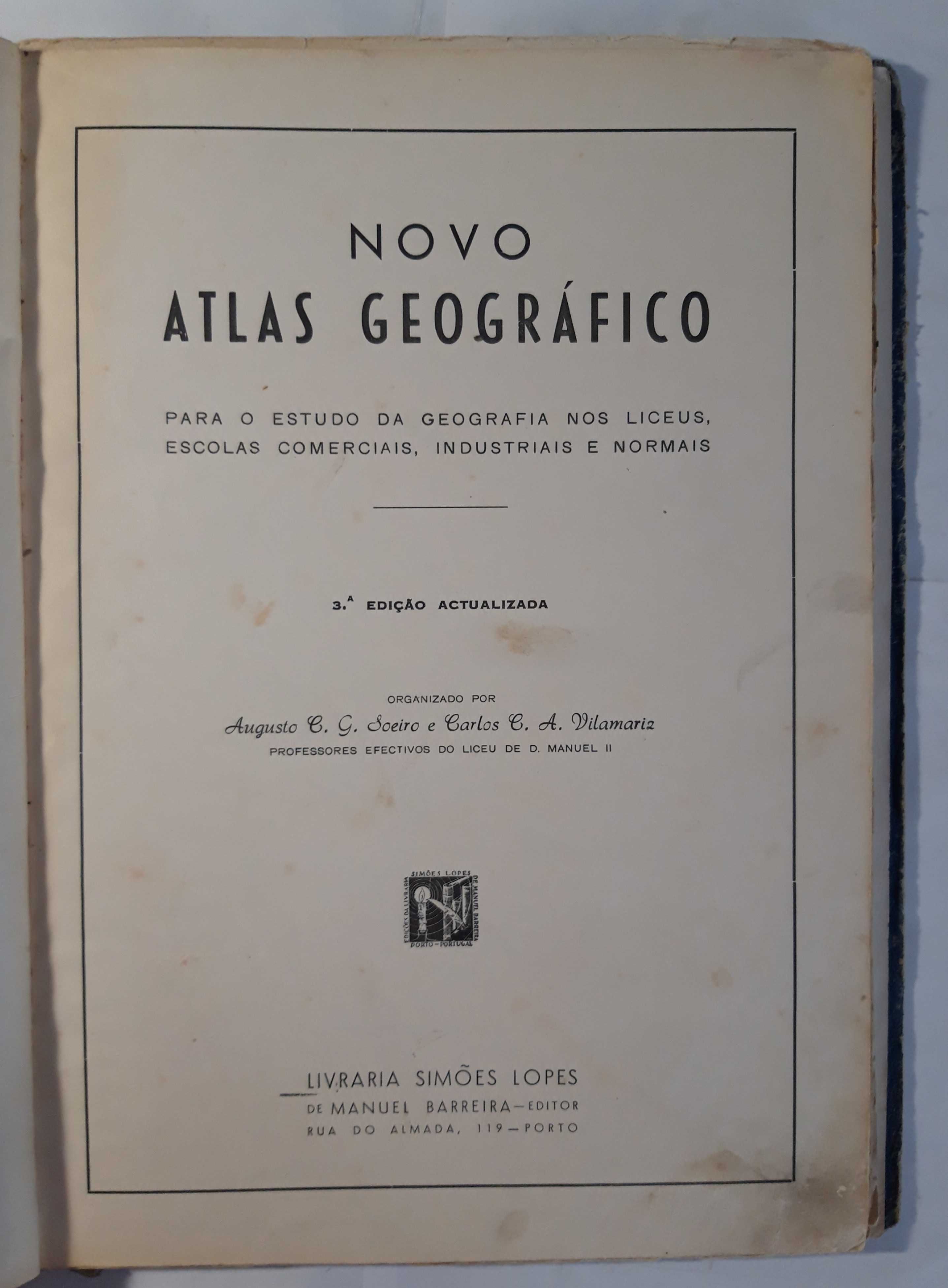 Livro - Augusto Soeiro e Carlos Vilamariz - Novo Atlas Geográfico