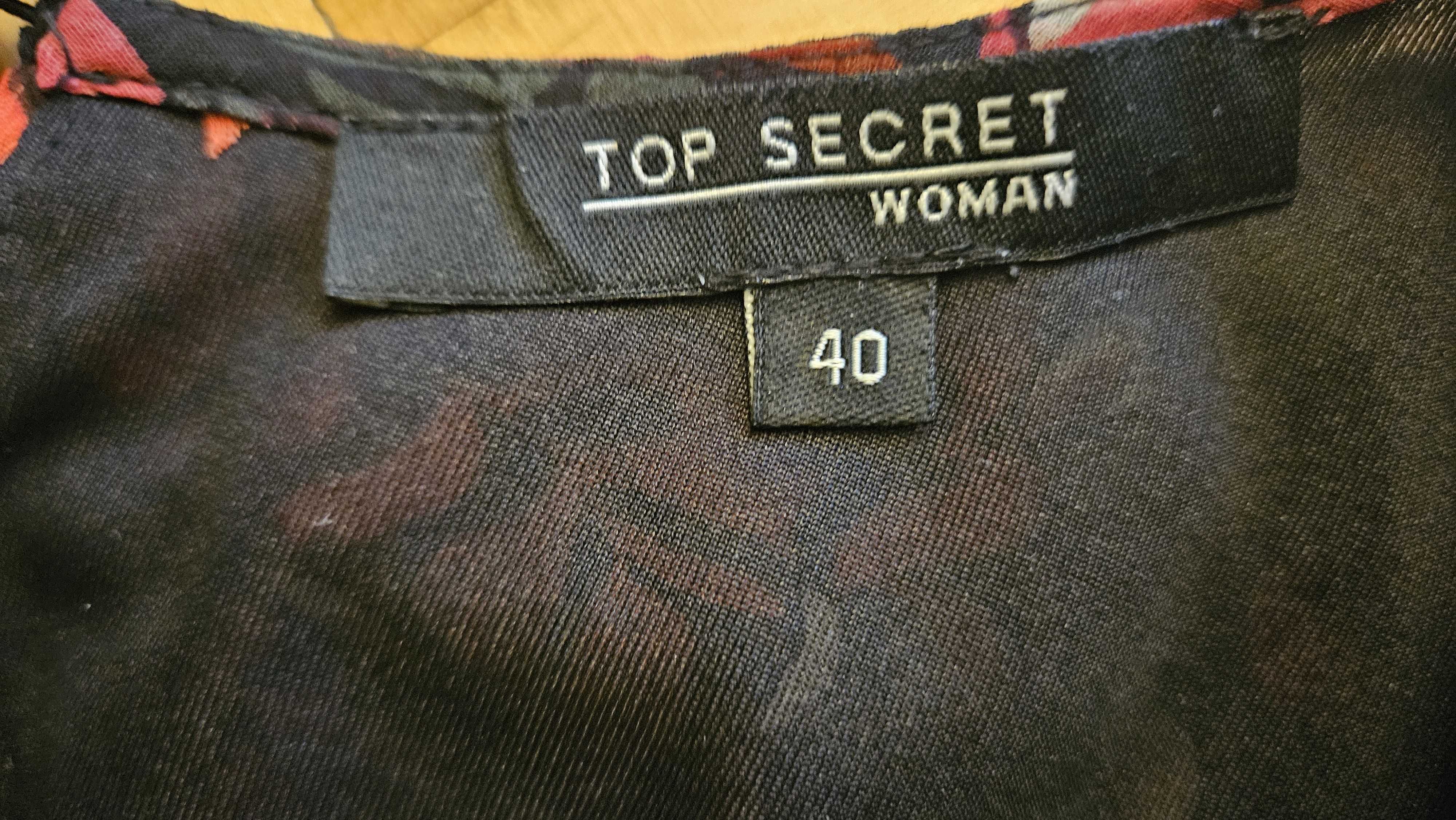 Sukienka maxi w kwiaty, rozmiar 40, Top Secret