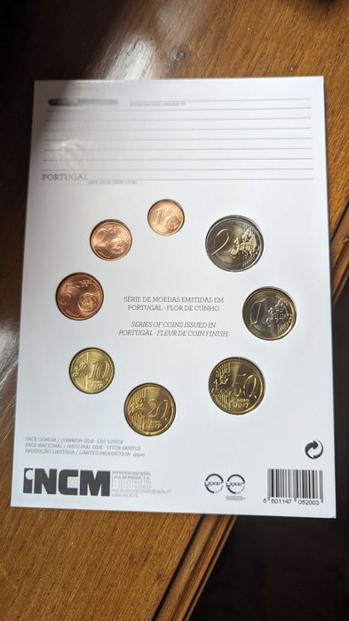 Série Anual FDC Portugal - carteira moedas -  sets 2009, 2010 ou 2011