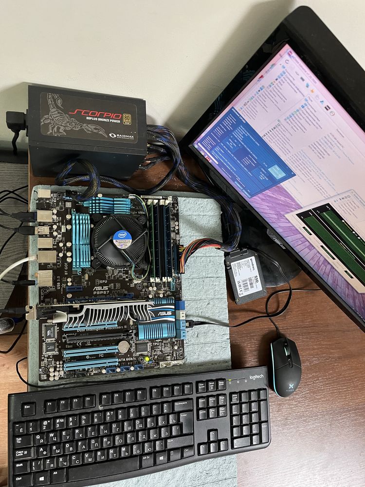 Материнская плата ASUS P8P67 s1155 DDR3 INTEL XEON Support