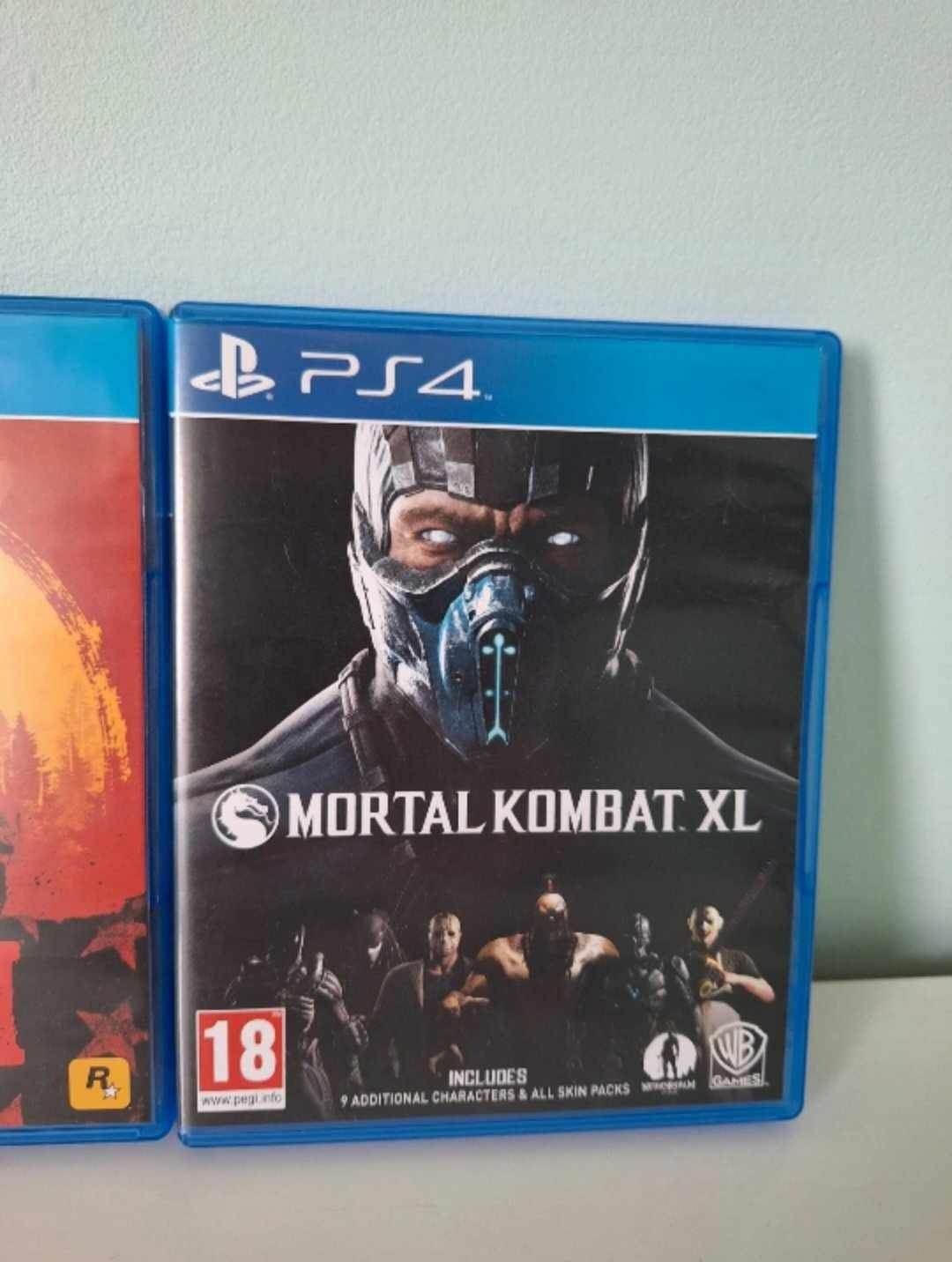 Red dead redemption 2 oraz Mortal Kombat XL ps 4