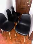 Cadeiras de sala/jantar pretas