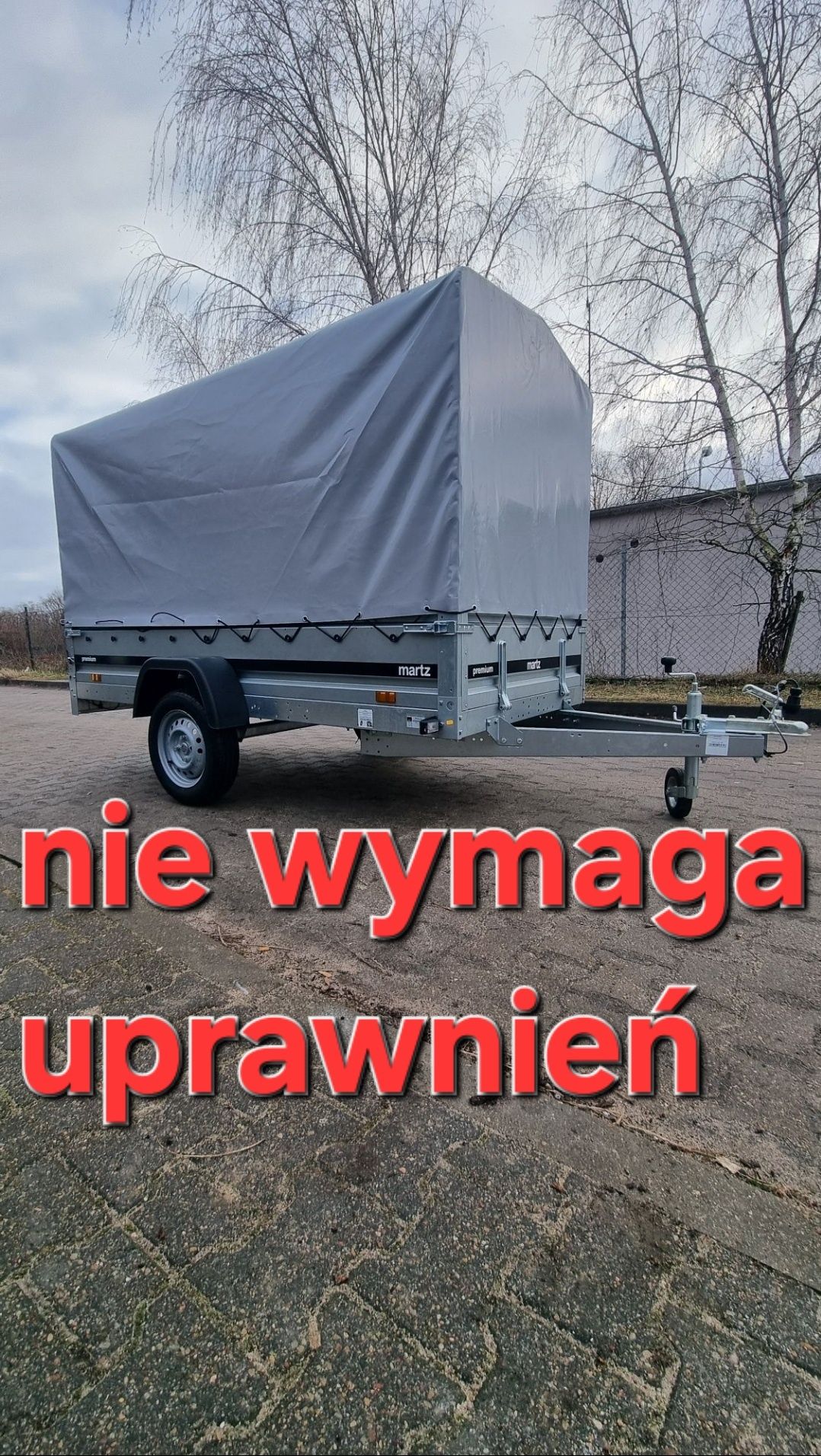 Przyczepka przyczepa  wynajem Kostrzyn nad Odrą  264x125x150