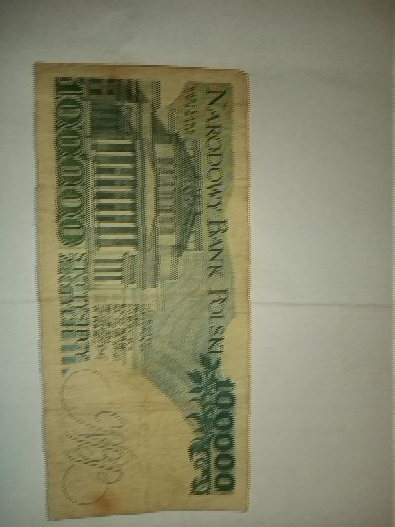 Banknot z PRL 100000zl z 1990r