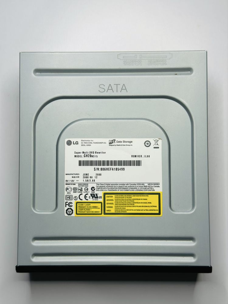 Внутрішній DVD-рекордер LG GH20NS15 із інтерфейсом SATA