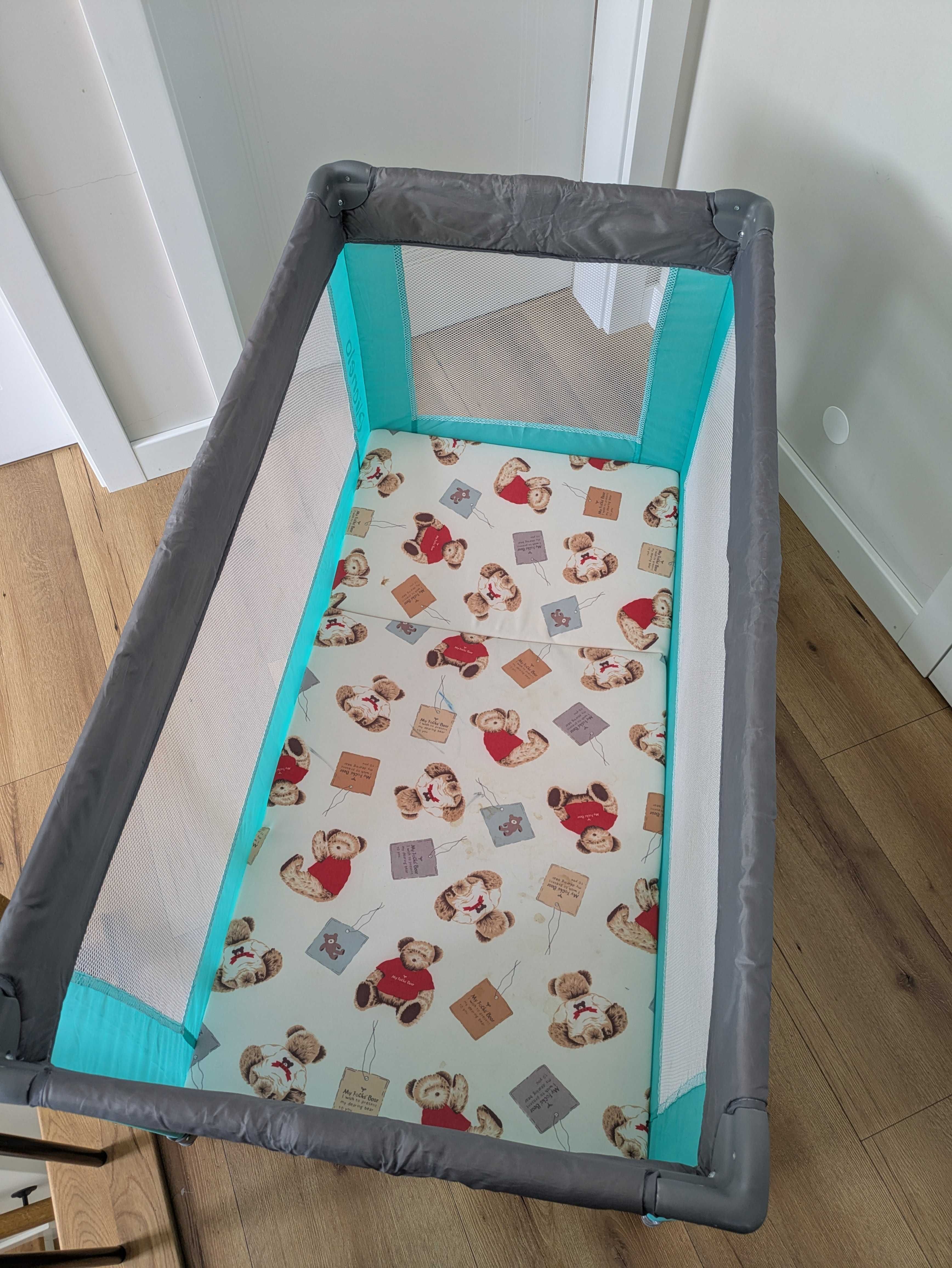Łóżeczko turystyczne Lionelo Suzie 2w1 + materac 120 x 60cm (opcja)