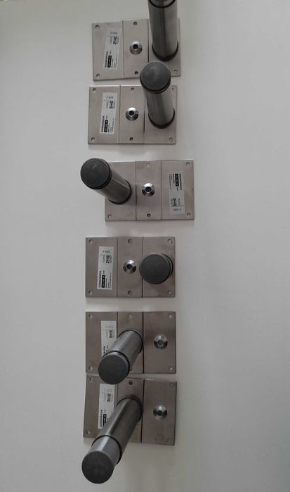 IKEA GODMORGON – nogi okrągłe ze stali nierdzewnej, 14–25 cm (6 szt.)
