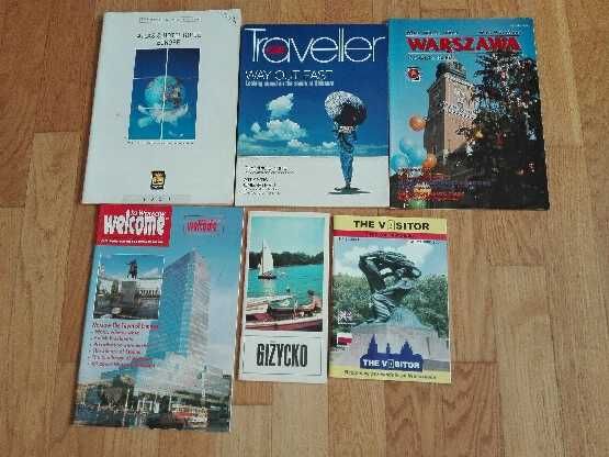 foldery W-wa 95,96,2001,traveller cnn2000, atlashotelgiude 94,giżycko