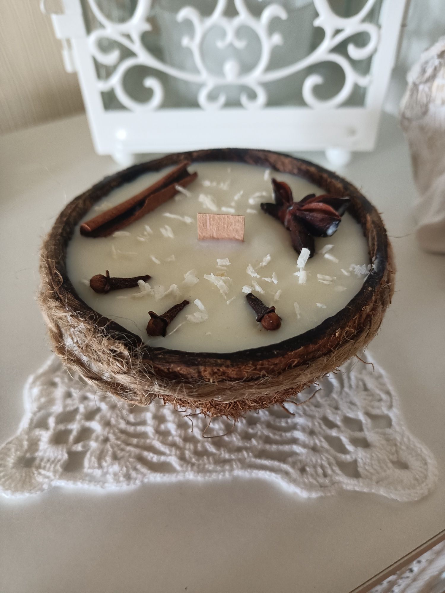 Świeca sojowa kokos