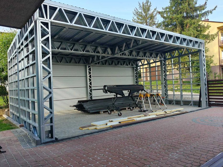 Konstrukcja : hale,domy,garaże,carport,wiaty,pergole,kontenery,schody