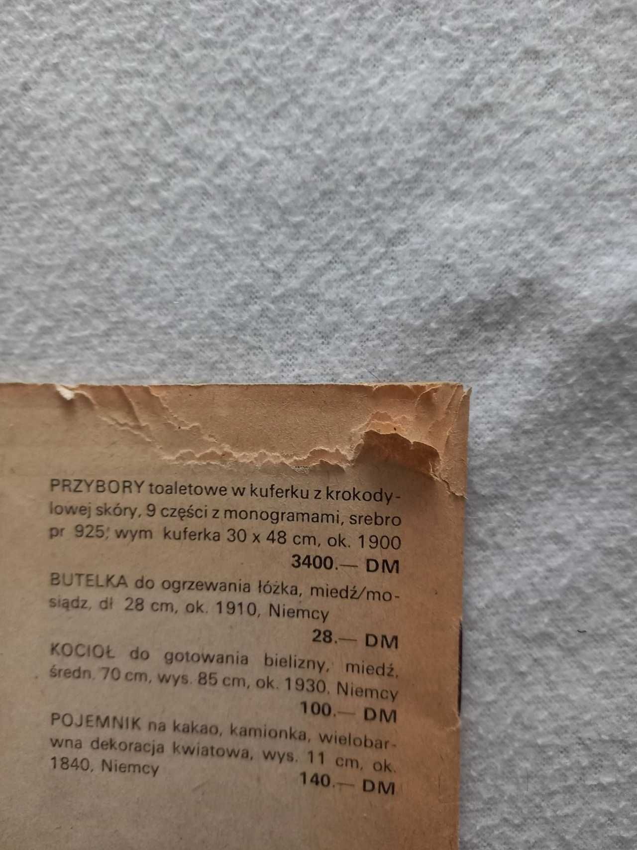 Katalog , cennik dla kolekcjonera K&K Katowice . Rok 1990 ?