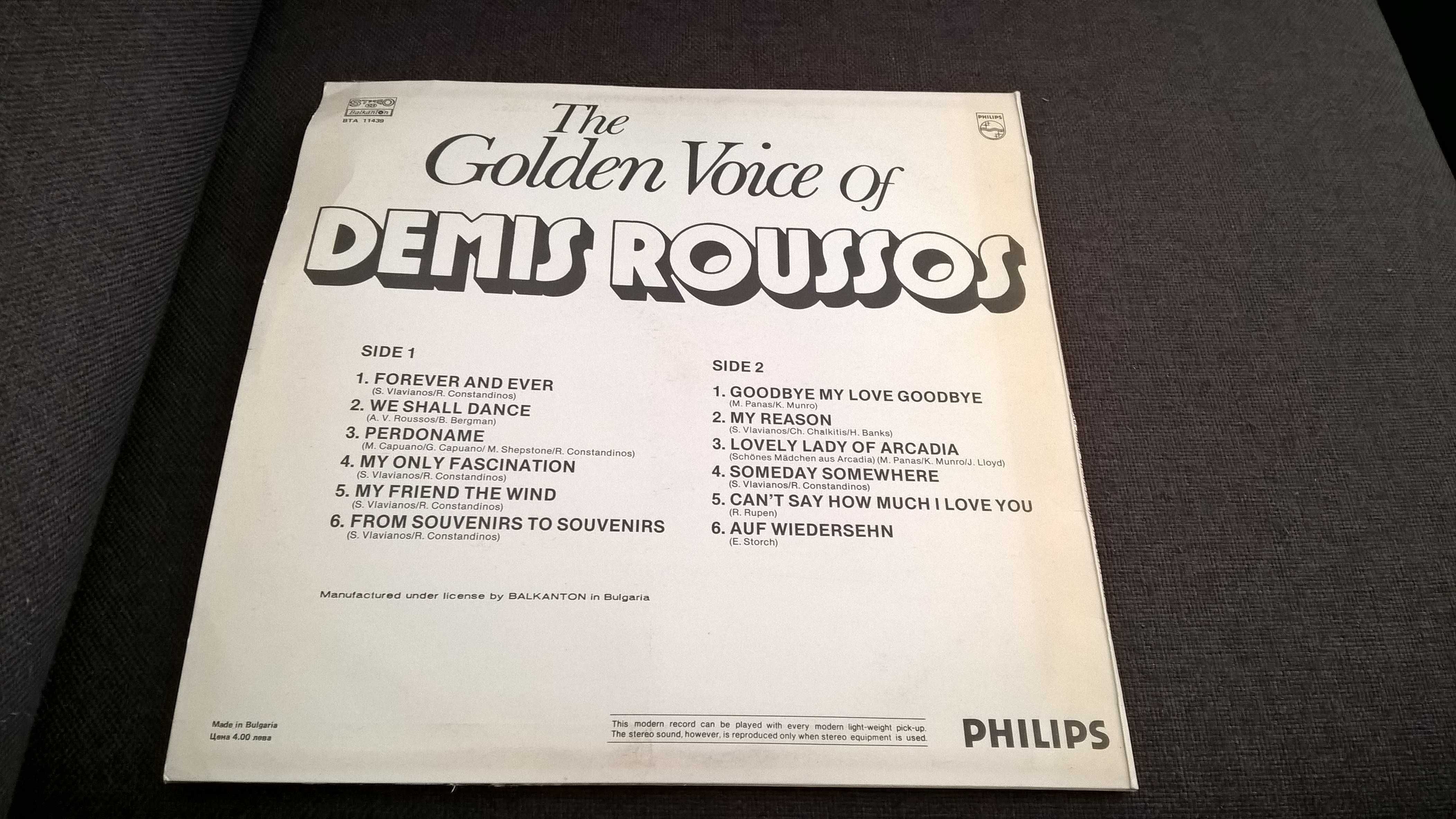 winyl vinyl Demis Roussos – The Golden Voice Of Demis Roussos