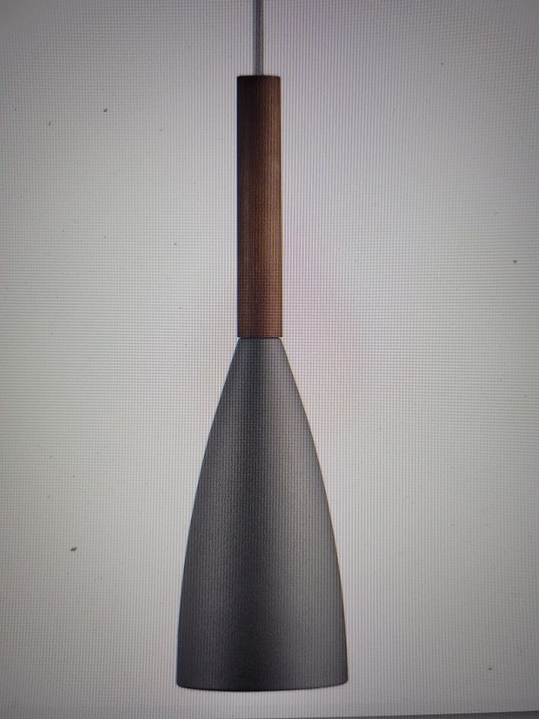 Nordlux Pure lampa wisząca szara drewno