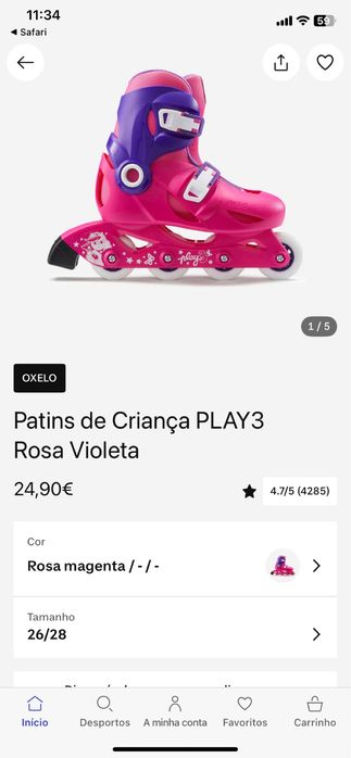 Patins em Linha Decathlon 26-28