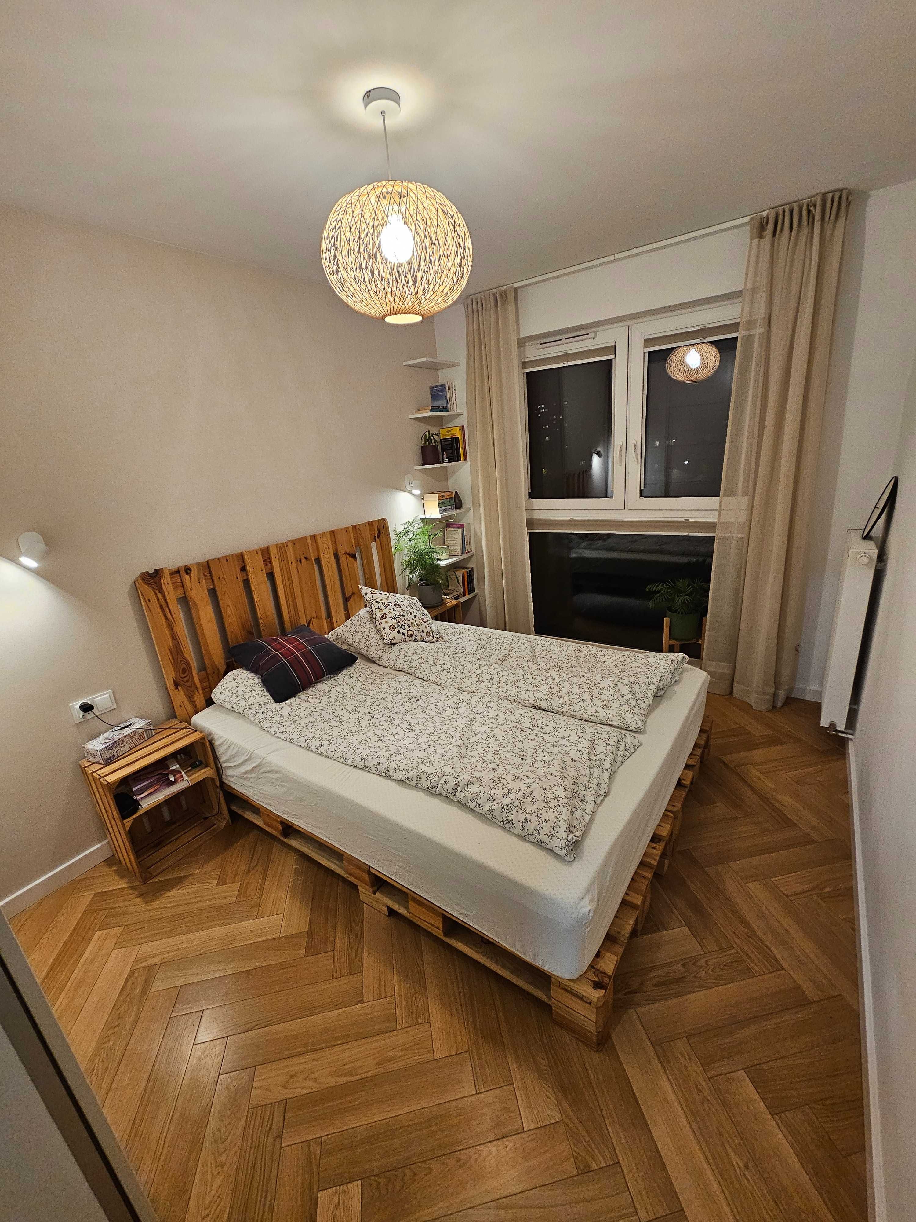 Łóżko z europalet 160x200 modułowe