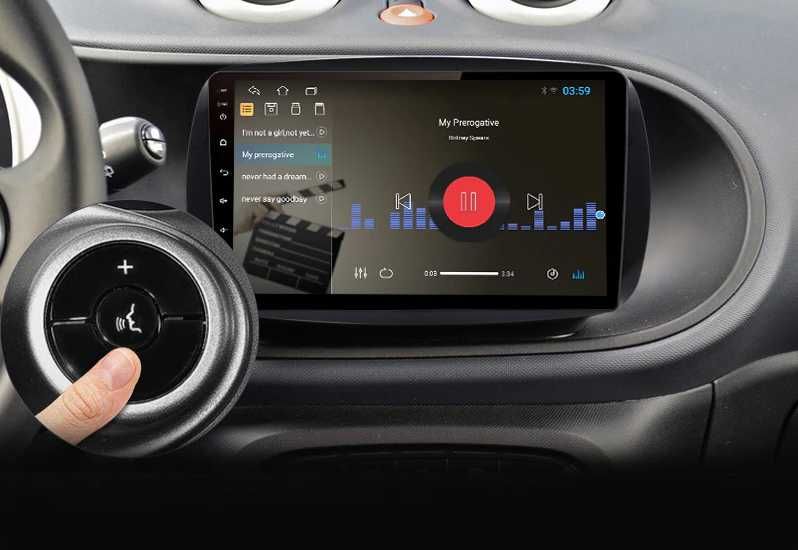 Radio 2 DIN Android para Smart Fortwo - Smart 2 - Novo Garantia