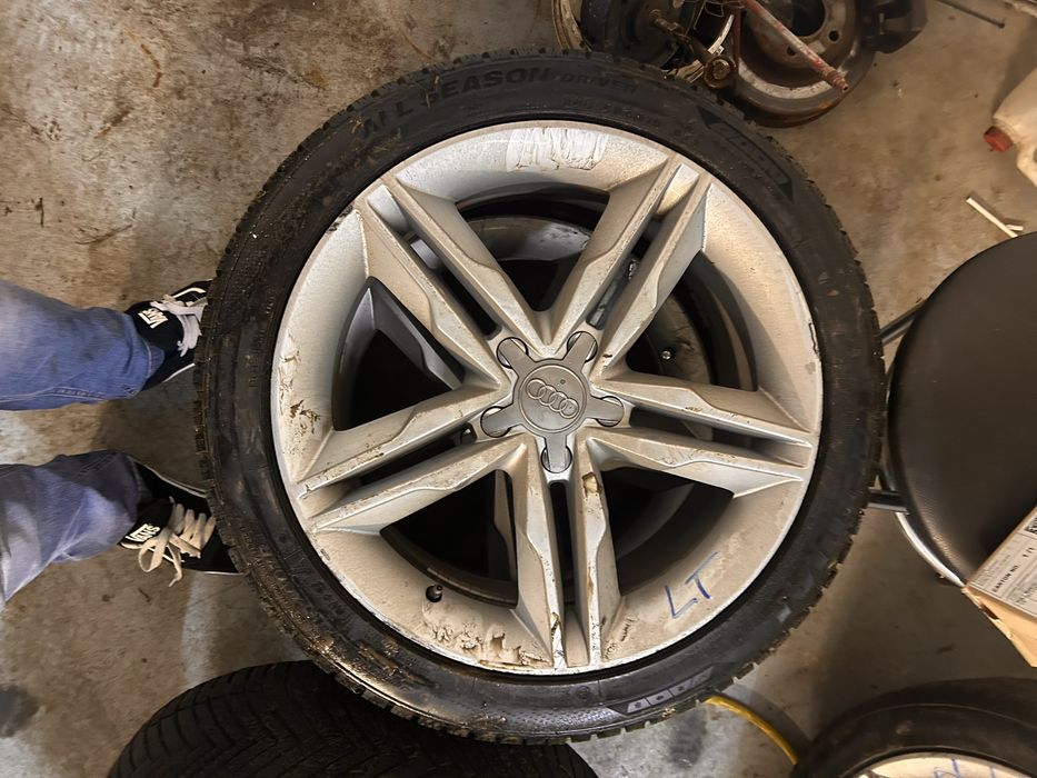 Alufelgi 18 245/45 opony wielosezonowe audi vw skoda 5x112