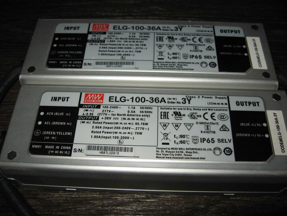 LED-драйвер ELG-150-42A  ELG-100-36A  ELG-100-54A