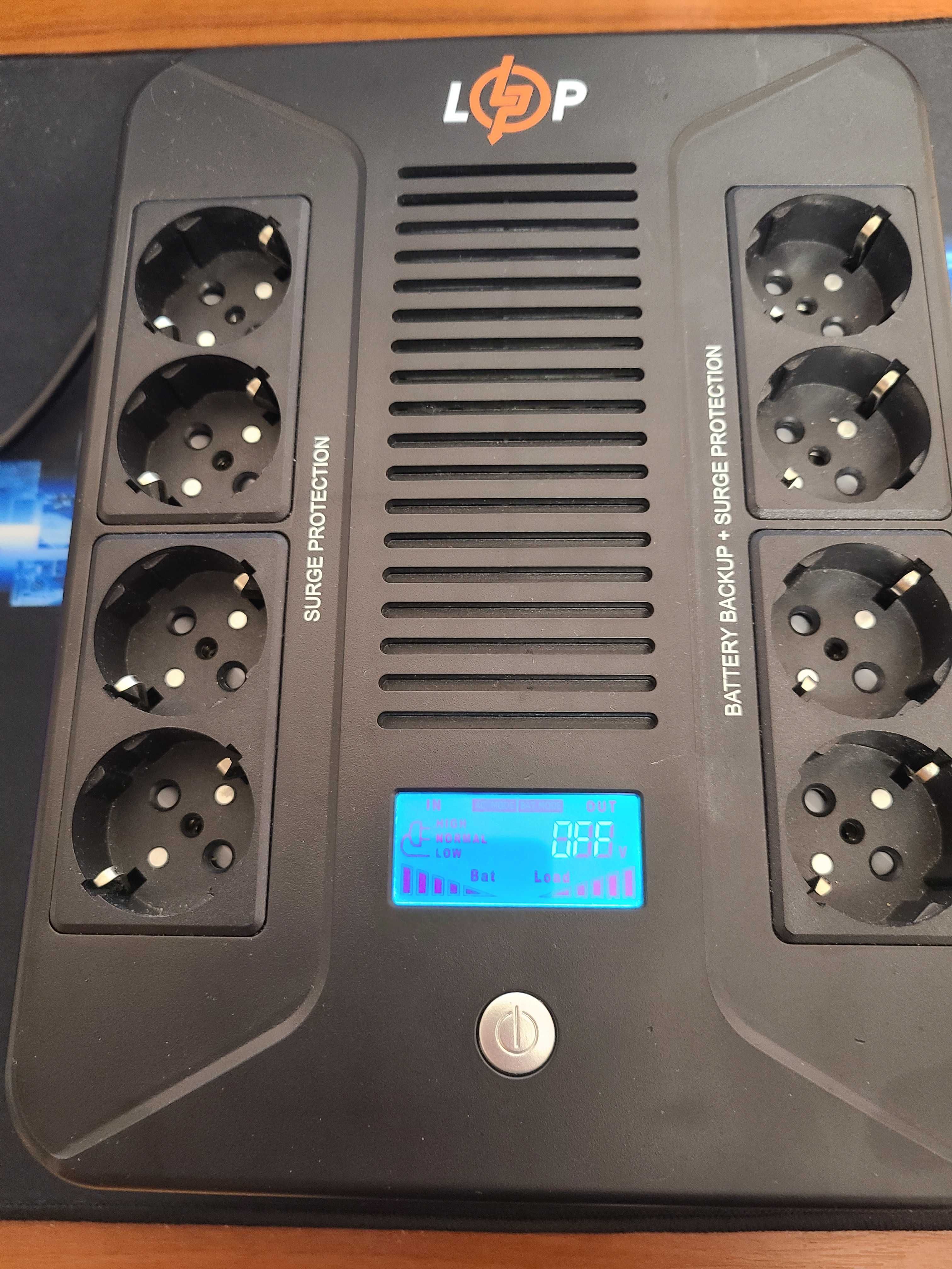 ДБЖ LogicPower LP-UL1000VA-8PS (LP16162)