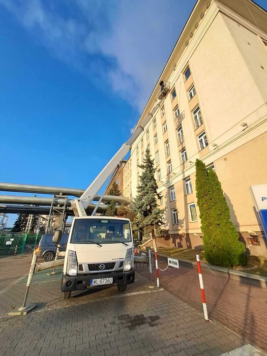 Wynajmę podnośnik koszowy Nasielsk i okolice do 50km, wycinka drzew