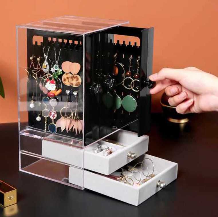 Szkatułka organizer na biżuterię pudełko stojak XL