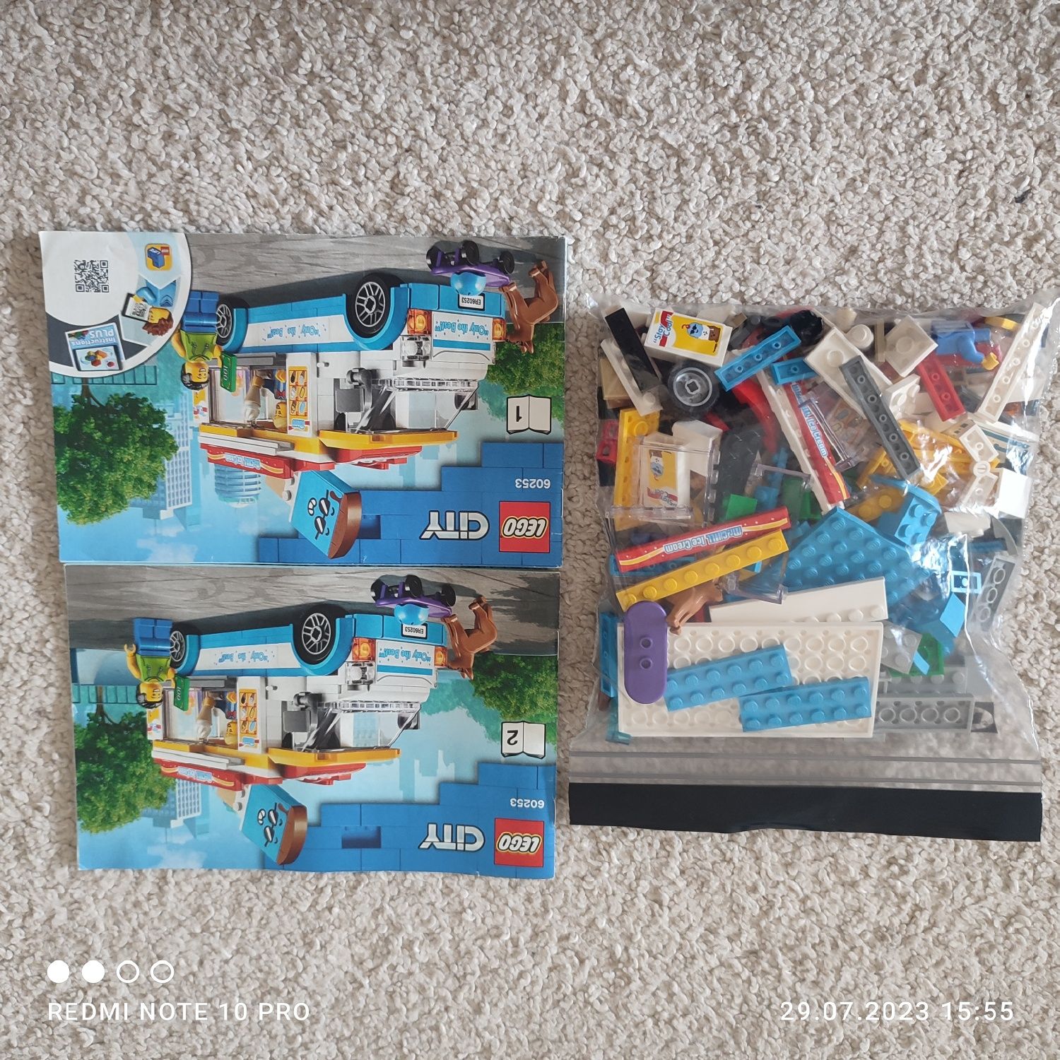 LEGO city 60253 furgonetka z lodami KOMPLETNA