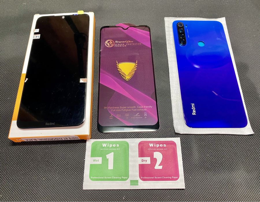 Дисплей, Задня кришка (зі склом камери) Blue Xiaomi Redmi Note 8T