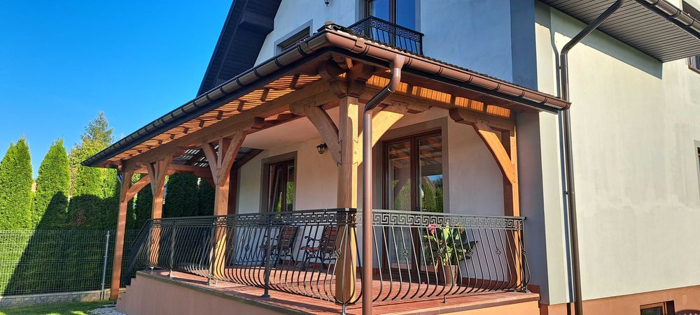 Taras drewniany / Zadaszenie