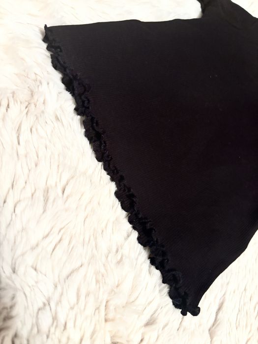 Czarna bluzka z krótkim rękawem t-shirt H&M r. 86