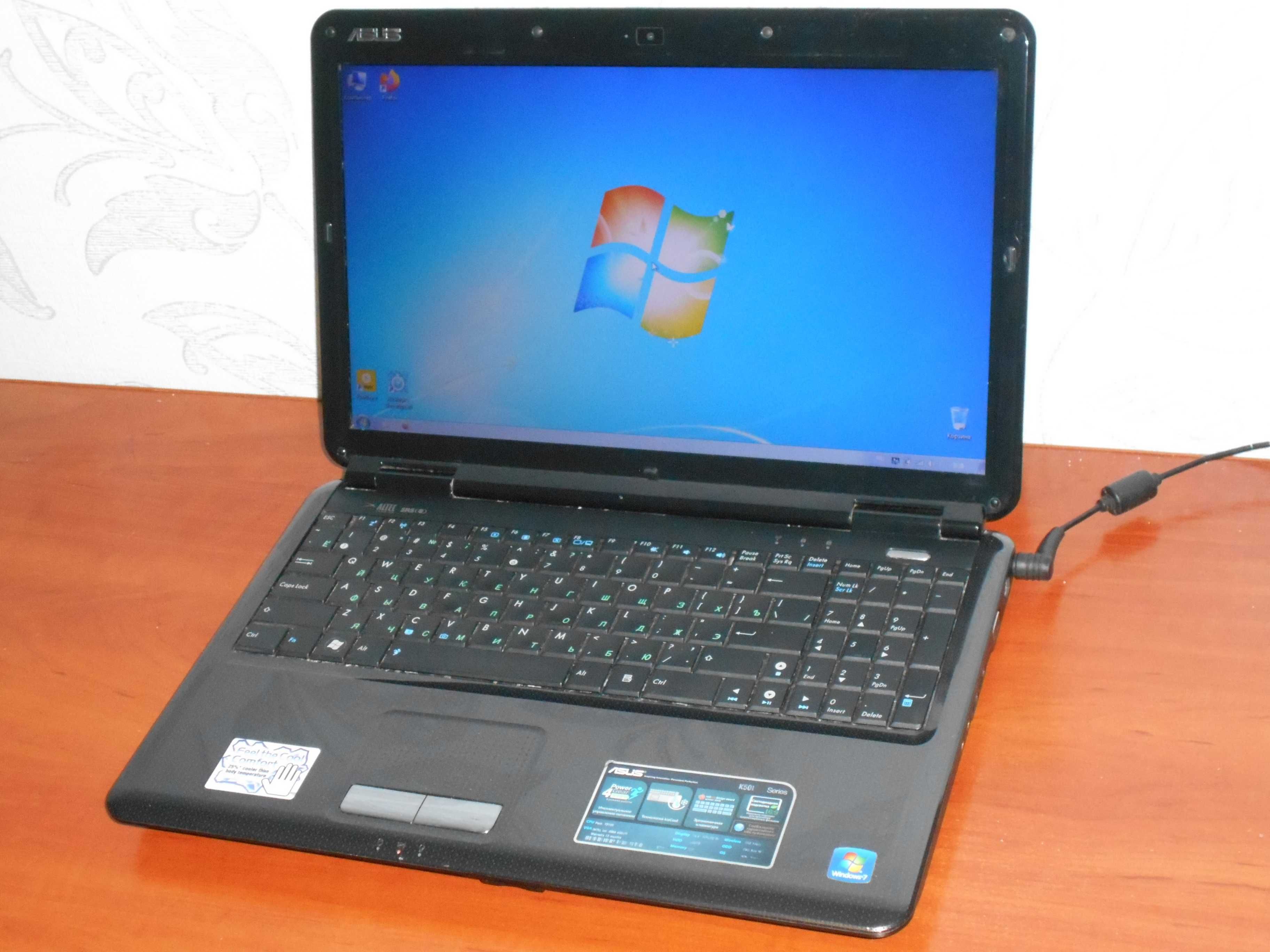 Игровой Ноутбук Asus K50 - 15,6" - 2 Ядра - Ram 2Gb - HDD 320Gb -Идеал