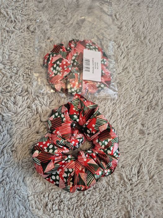 Scrunchy świąteczne harmonię 2szt