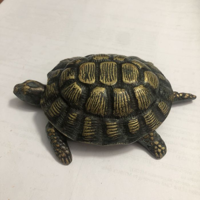 Папільничка підставка бронза латунь вінтаж черепаха