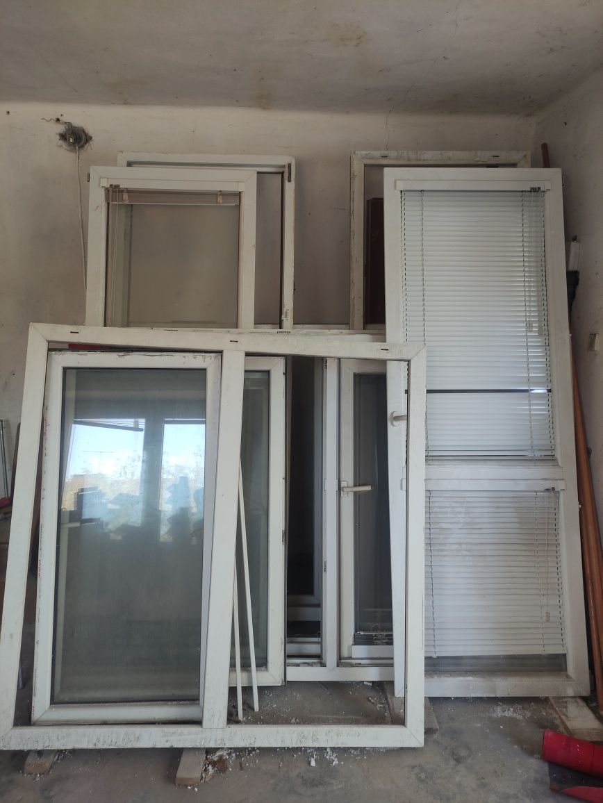 Okna białe dwiuszybowe dwuskrzydłowe 206x142cm