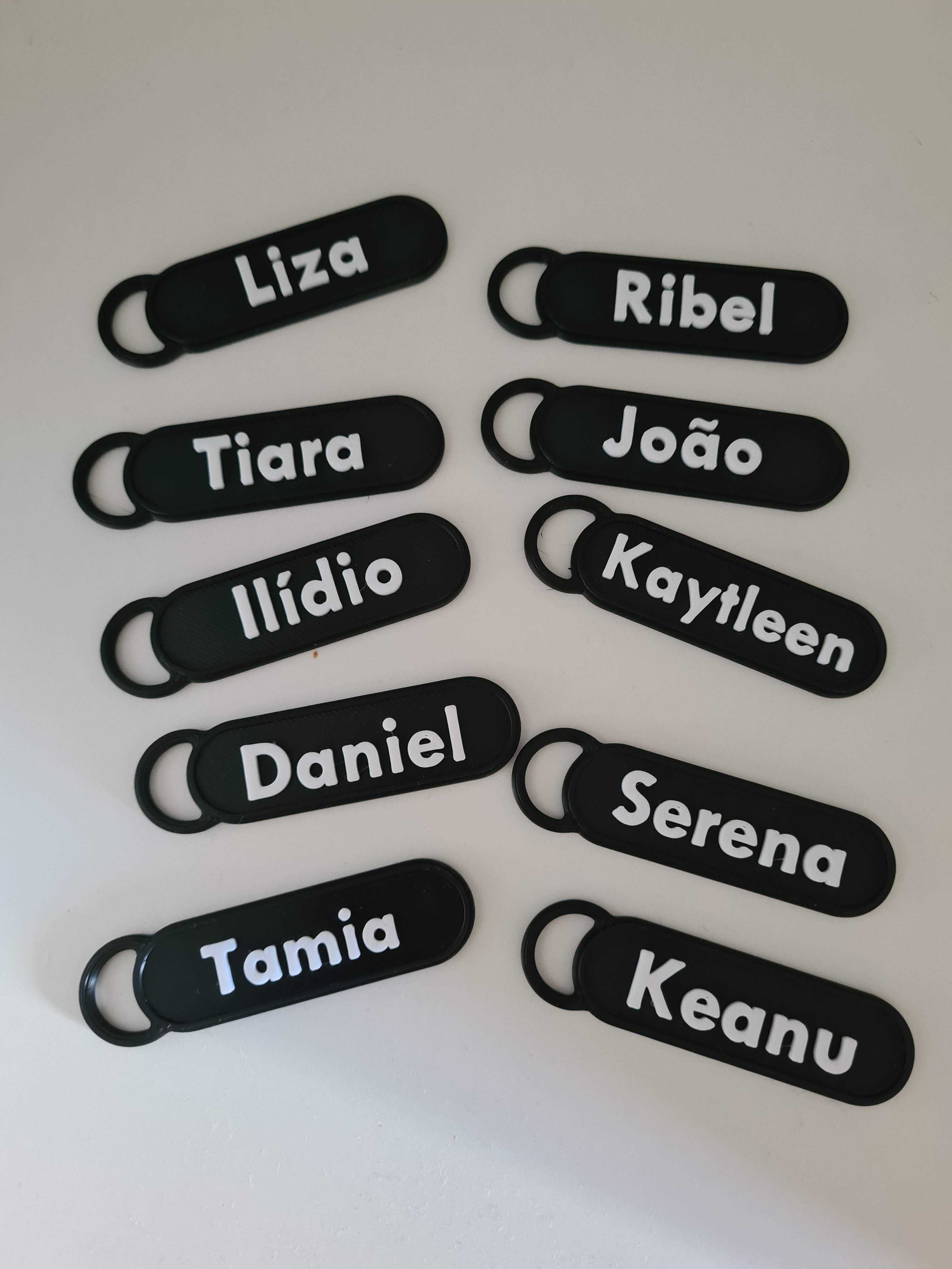 Porta chaves com o teu nome
