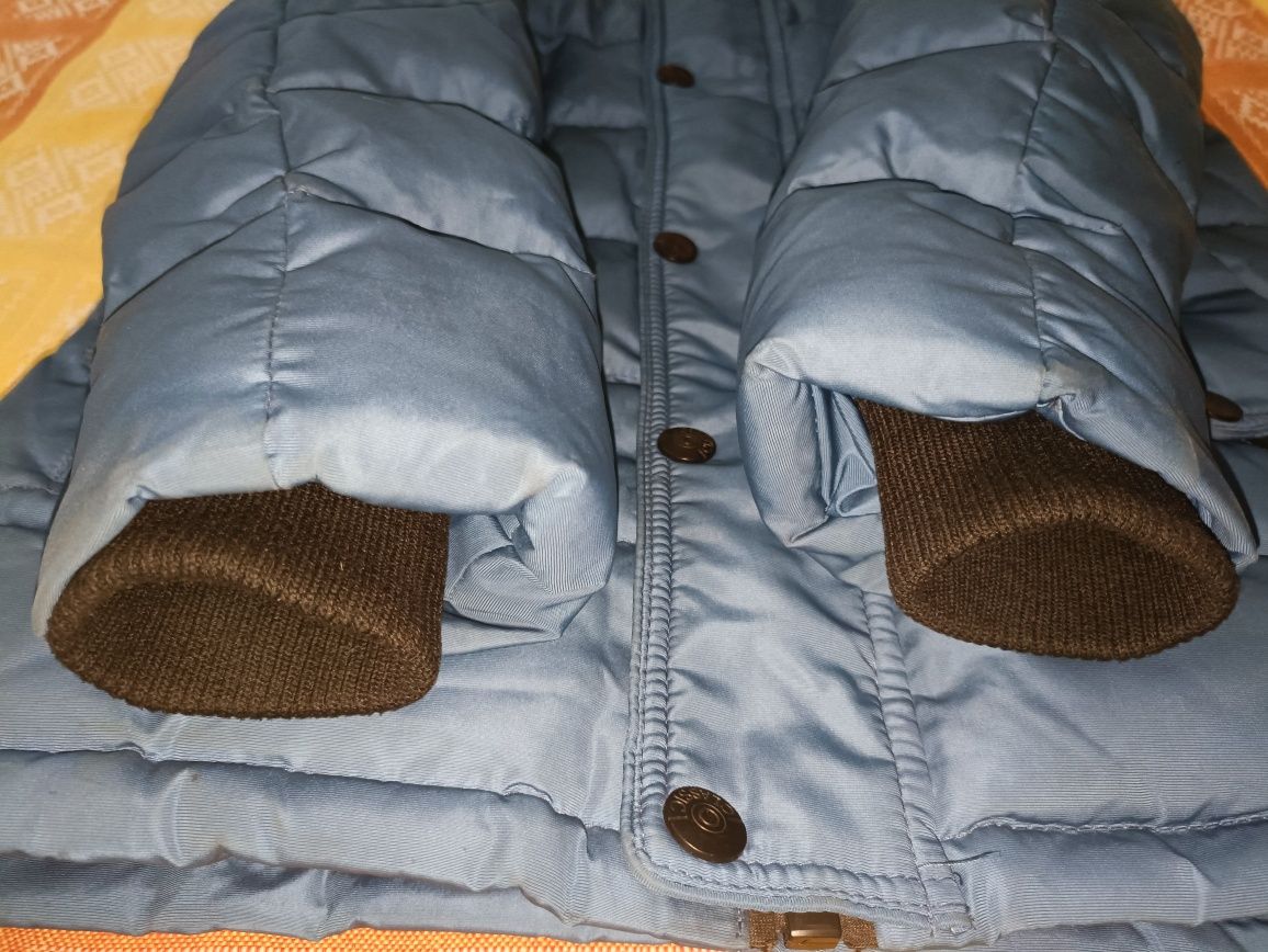 Зимняя куртка пуховик для мальчика р.130-140см, 8-9 лет зима
