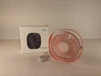 E199 Mini Wentylator USB Biurkowy Przenośny Cichy Łazienka Biuro
