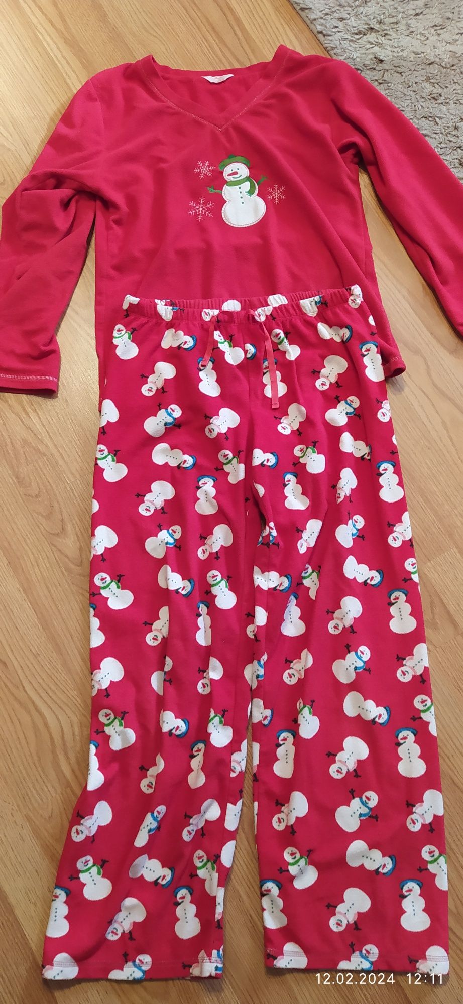 Polarowa piżama damska