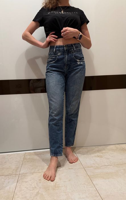 Джинси висока посадка, рівні, s розмір