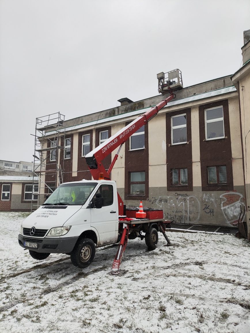 Usługi , wynajem podnośnik koszowy , zwyżka 22m