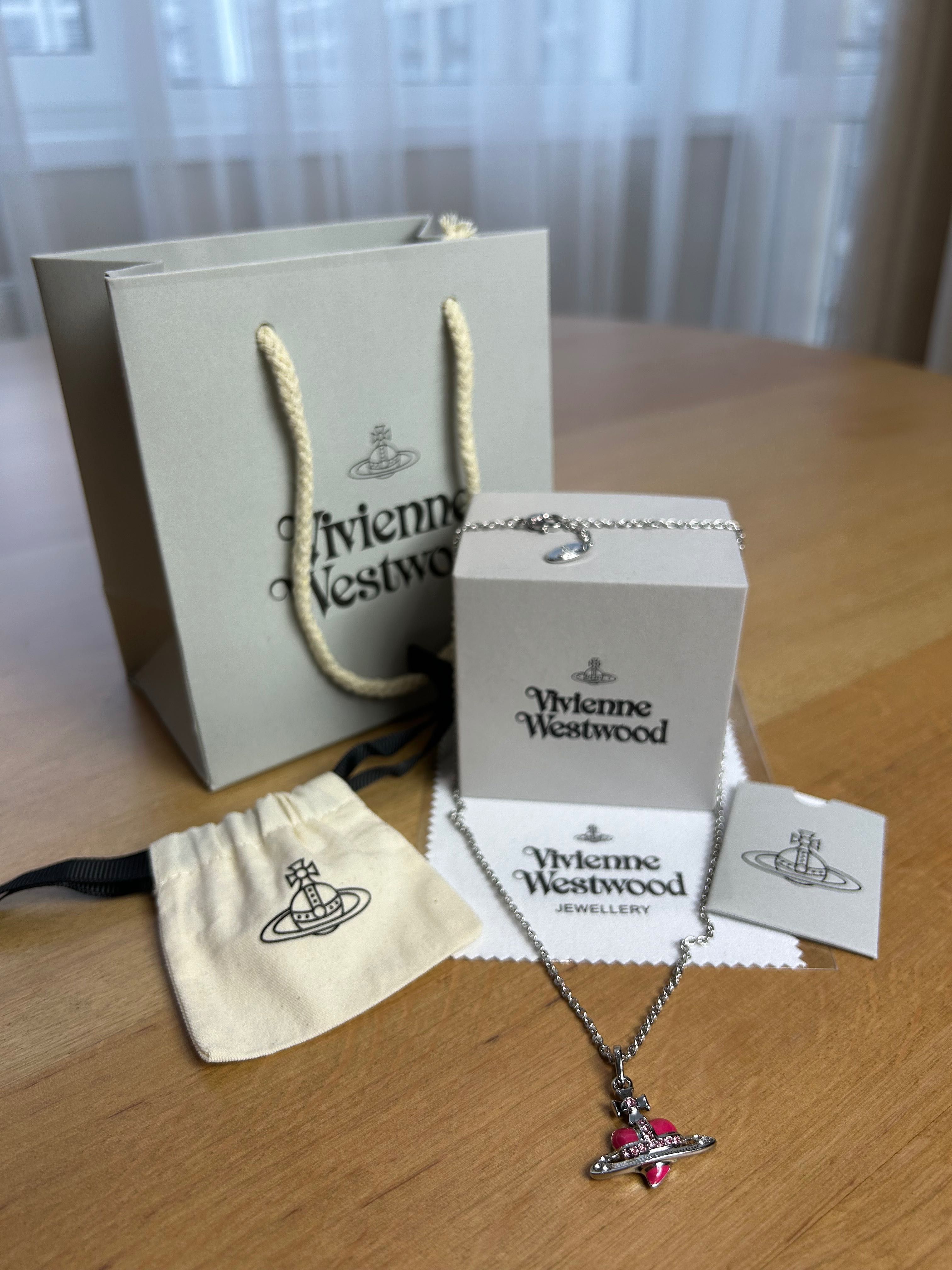 Vivienne Westwood Mini Heart Pink подвеска кулон підвіска