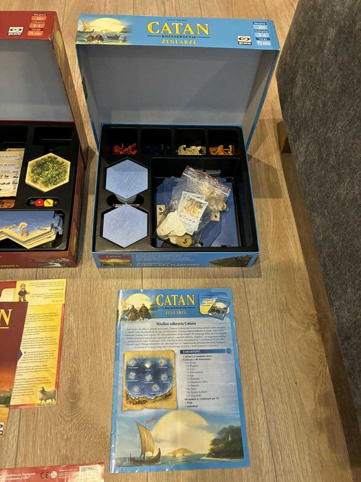 Osadnicy z CATANu + Żeglarze + Miasta i Rycerze + 2 dodatki małe