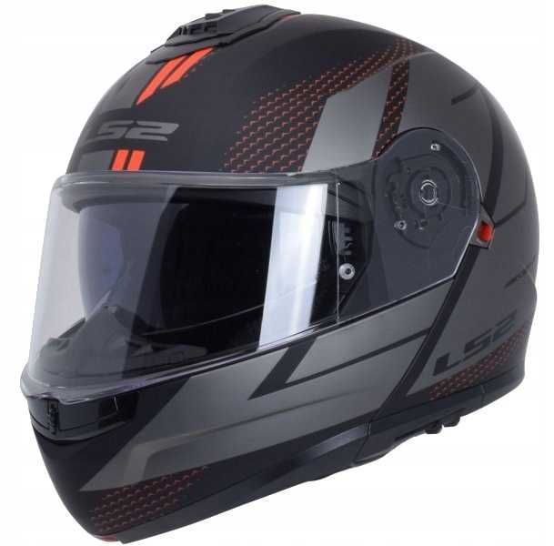 NOWY !!! KASK LS2 FF908 Strobe II Code M. BLACK GREY-06