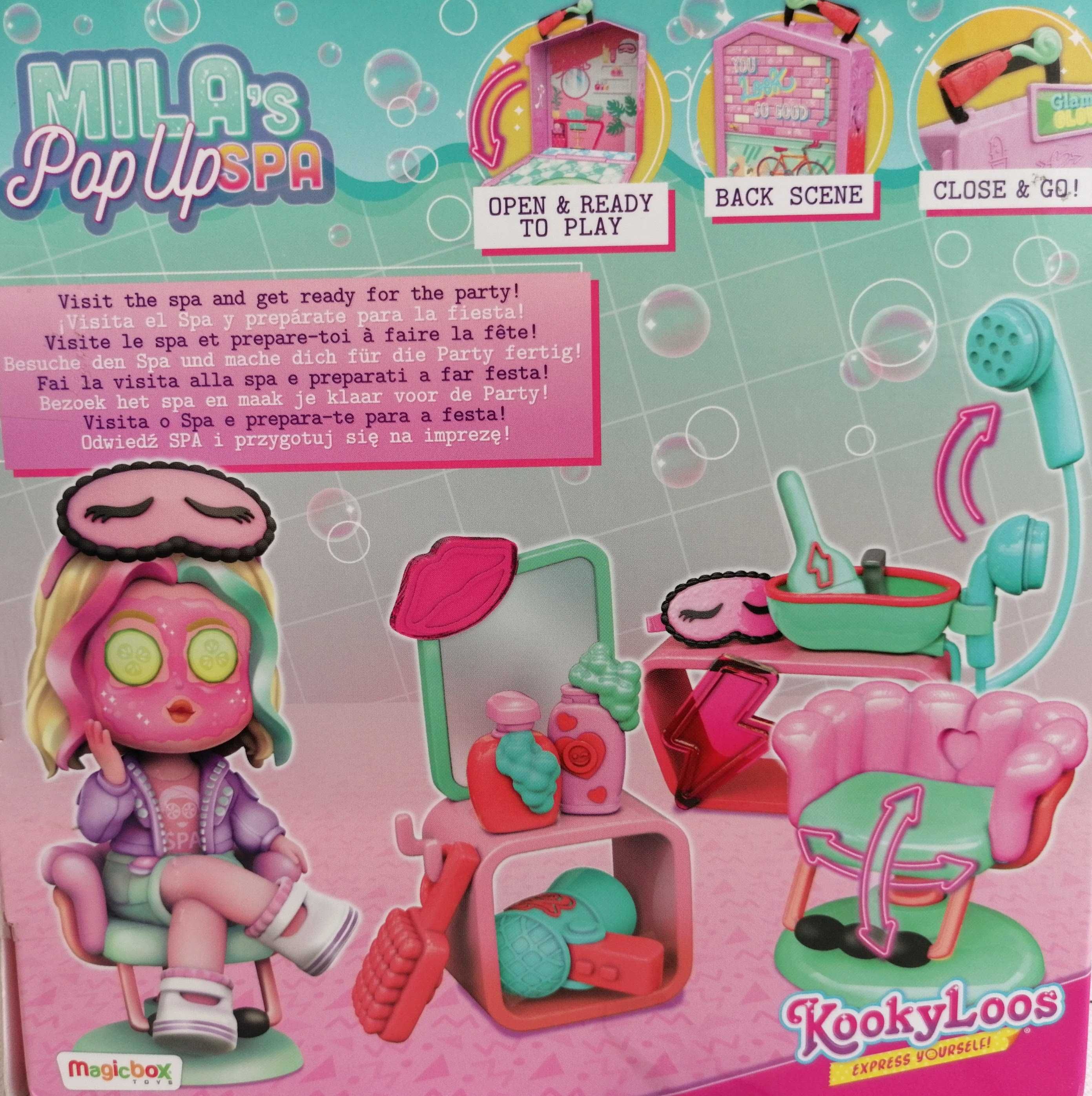 Brinquedo Mala Spa da Mila com boneca e vários acessórios