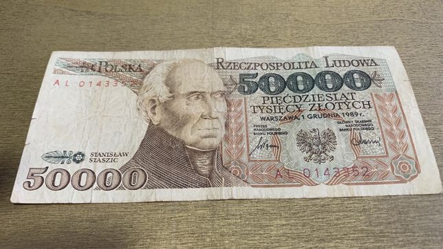 50000 zł Prl Stanisław Staszic